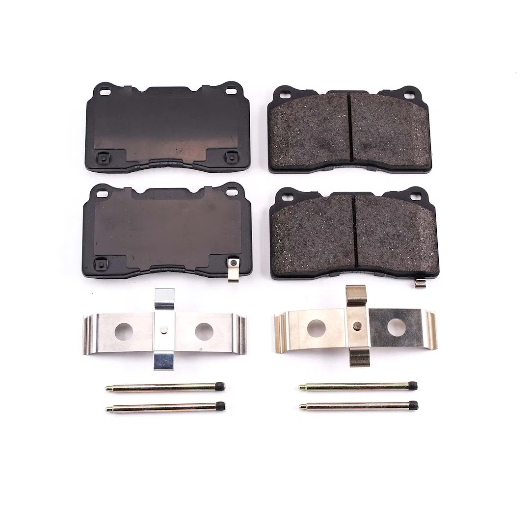 17-1001 – POWERSTOP Brake Pad, FMSI Number D1001 Ceramic Brake Pads Set Of 4 With Premium Stainless Steel Hardware